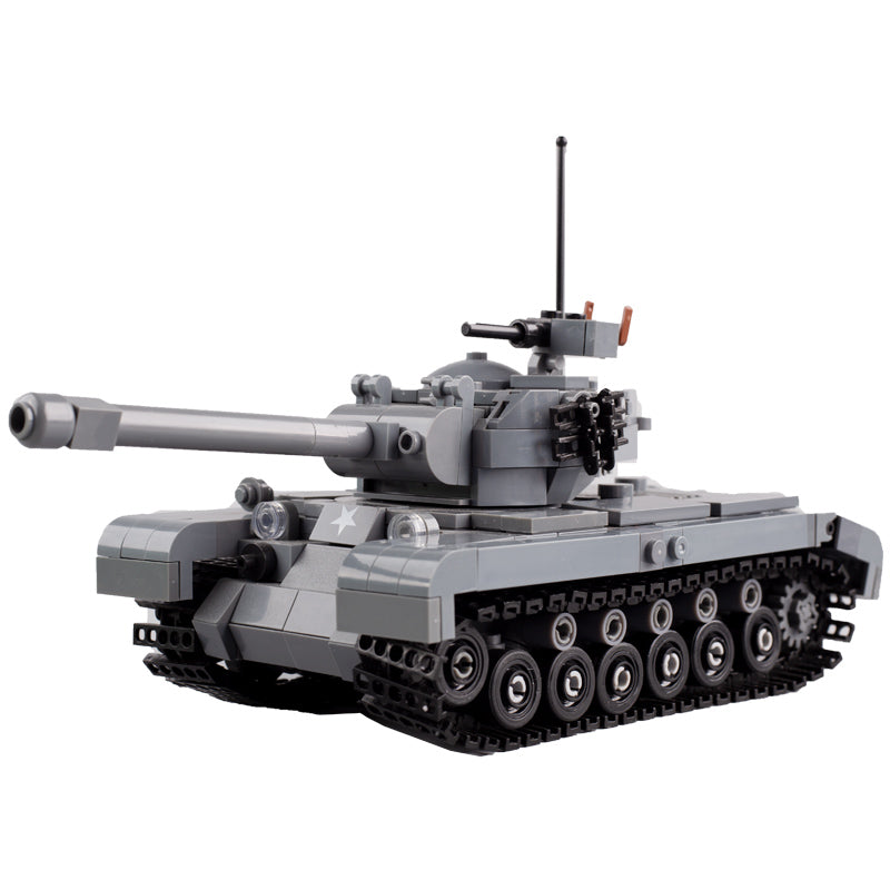 WW2 USA M26 Pershing Heavy Tank Custom Military MOC3