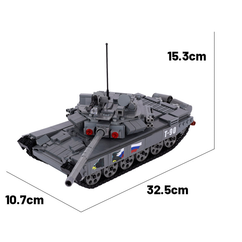 Russia T-90 Main Battle Tank Custom Military MOC4