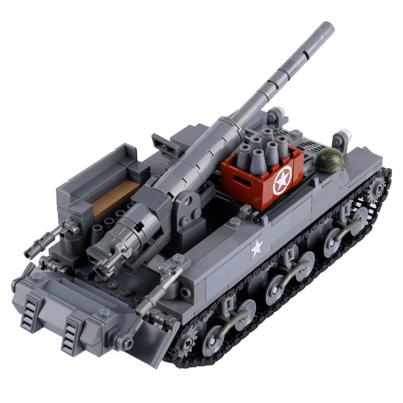 WW2 USA M12 Gun Motor Carriage Custom Military MOC6
