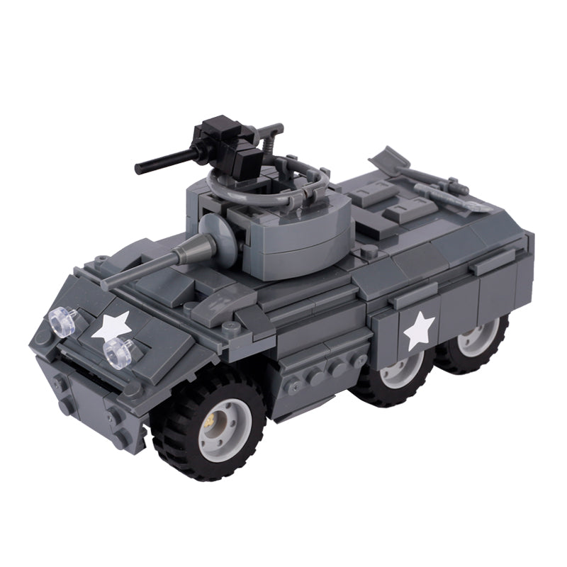 WW2 USA M8 Greyhound Light Armored Car Custom Military MOC2