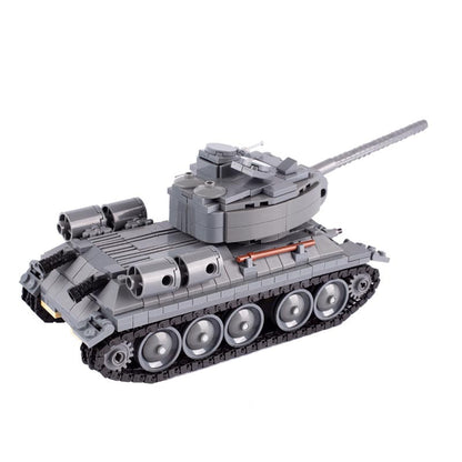 WW2 Soviet T34-85 Medium Tank Custom Military MOC2