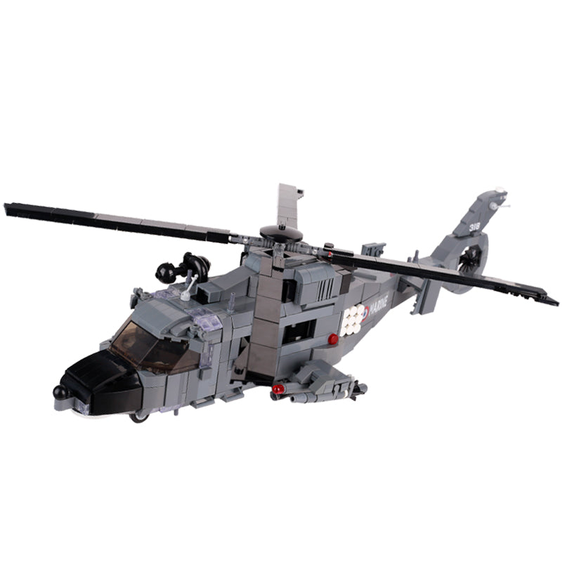French Eurocopter AS565 Panther Helicopter Custom Military MOC1
