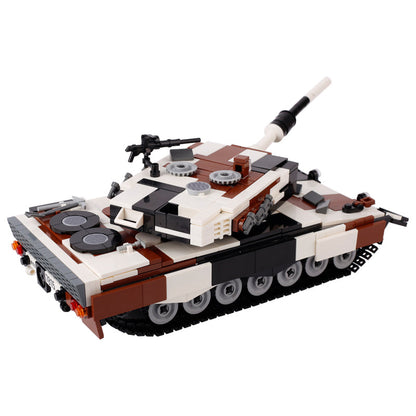 Winter German Leopard 2 A4 Main Battle Tank (MBT) Custom Military MOC2