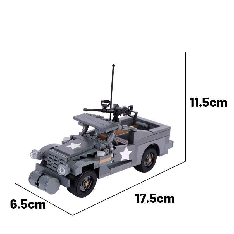 WW2 USA M3A1 Scout Car Custom Military MOC3