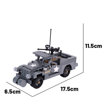 WW2 USA M3A1 Scout Car Custom Military MOC3