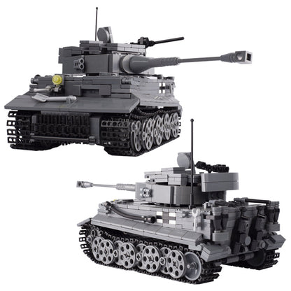 WW2 German Tiger Heavy Tank Custom Military MOC3