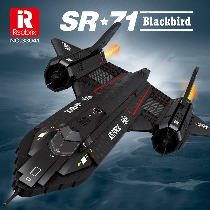 SR-71 Blackbird Reconnaissance Aircraft Building Set1