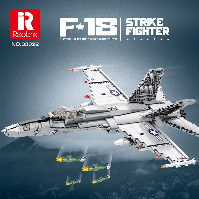 F-18 Hornet Supersonic Fighter Jet Building Set1