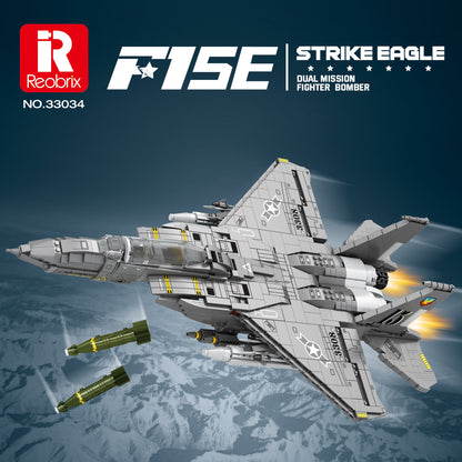 F-15E Strike Eagle Fighter Jet Building Set1