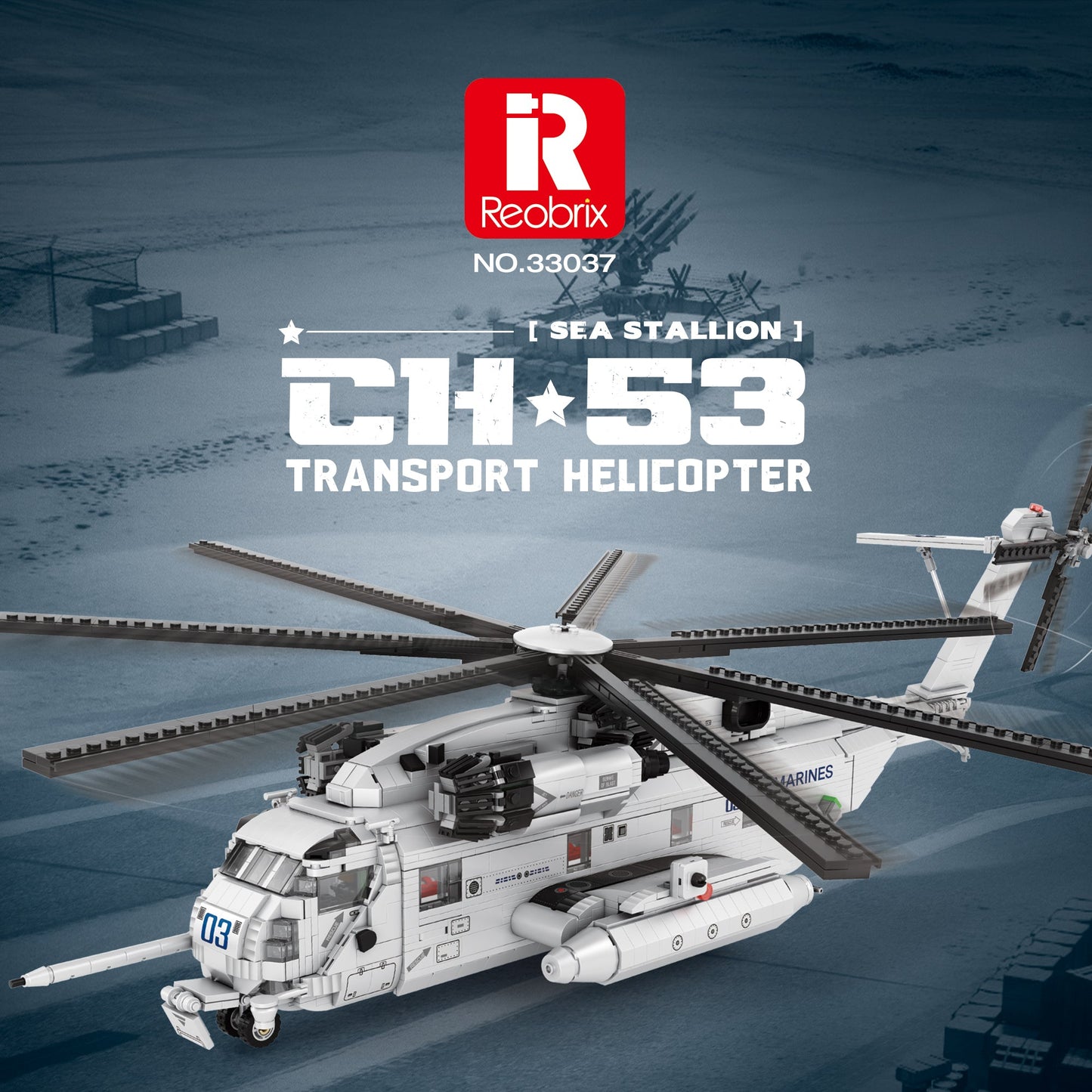 Sikorsky CH-53 Sea Stallion Helicopter Building Set1