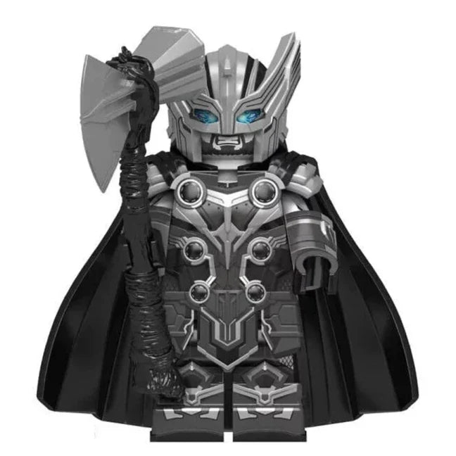 Armoured Thor (Black & White) Custom Marvel Superhero Minifigure1