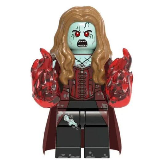 Zombie Scarlet Witch Custom Marvel Superhero Horror Minifigure1