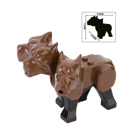 Cerberus Three-headed Dog Custom Harry Potter Series Minifigure3