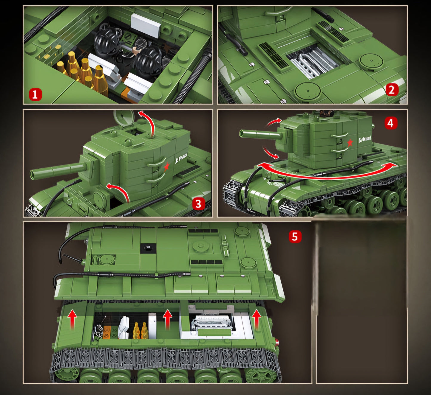 WW2 Soviet Army KV-2 Heavy Tank4