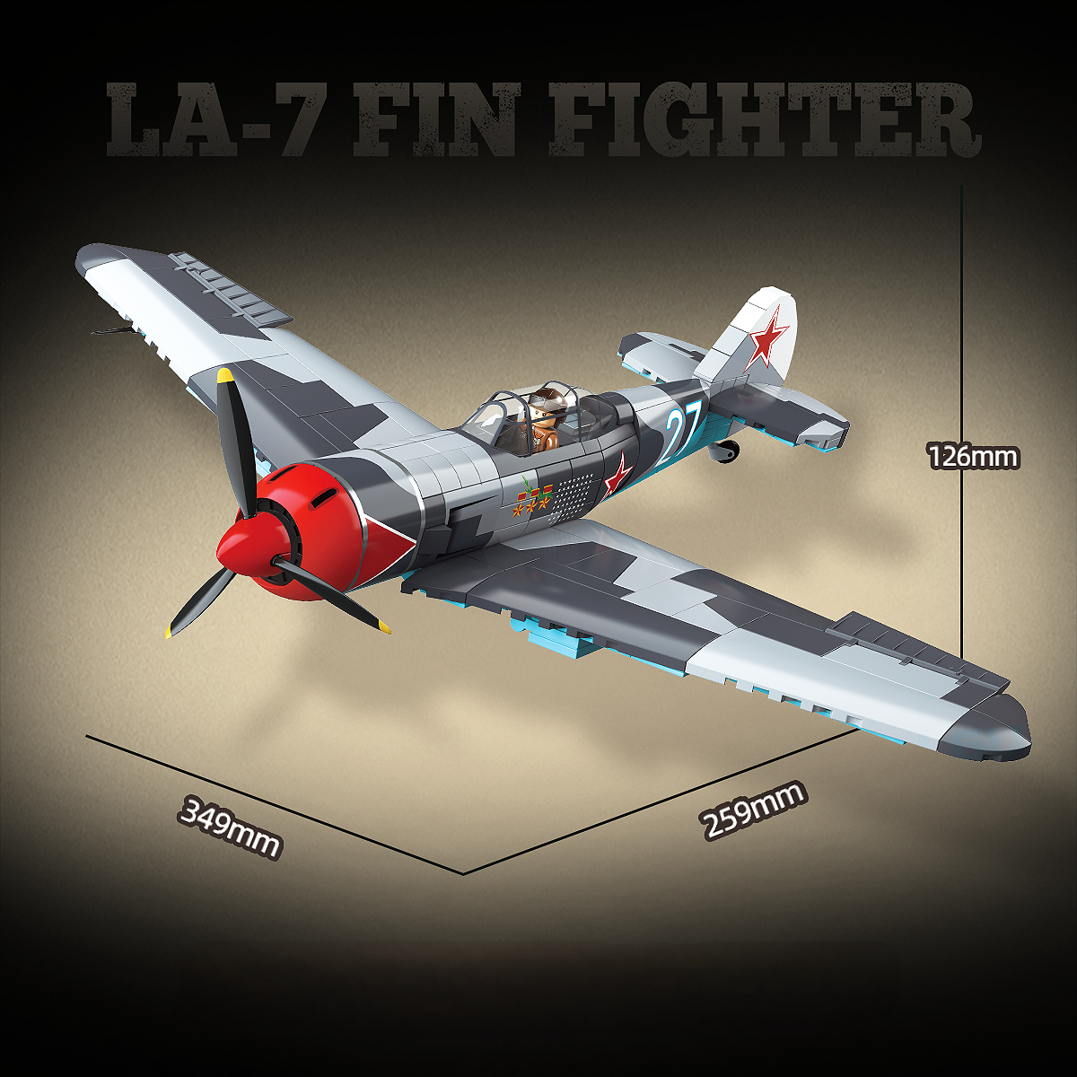 WW2 Soviet Air Force LA-7 Fin Fighter4