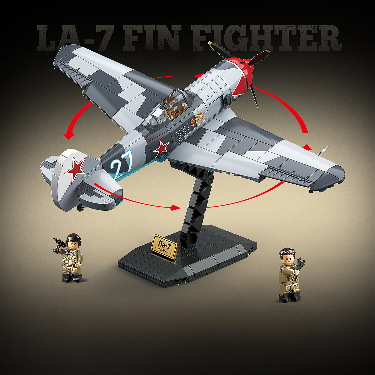 WW2 Soviet Air Force LA-7 Fin Fighter3