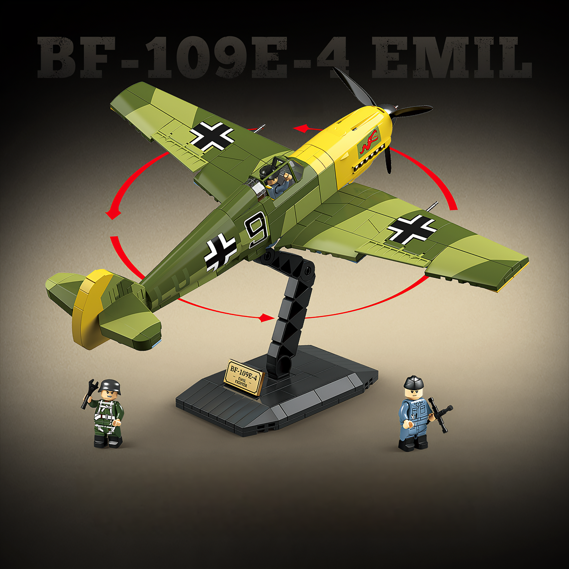 WW2 German Luftwaffe BF-109E Emil Fighter3