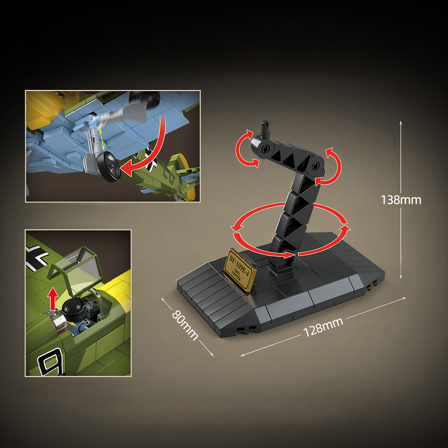 WW2 German Luftwaffe BF-109E Emil Fighter4