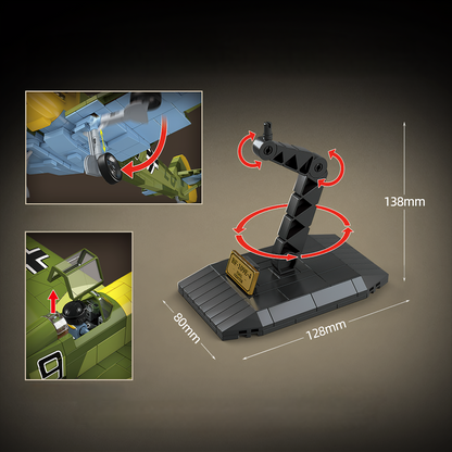 WW2 German Luftwaffe BF-109E Emil Fighter4