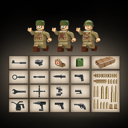 WW2 Soviet Army STZ-5 Tractor + 45mm AT Howitzer5