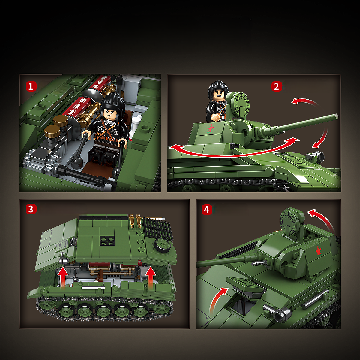 WW2 Soviet Army T-70 Light Tank5