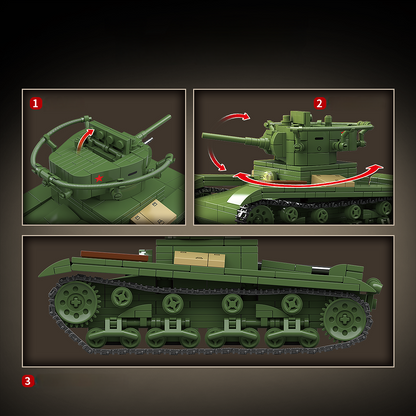 WW2 Soviet Army T-26 Light Tank4