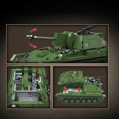 WW2 Soviet SU-76M Self Propelled Gun (SPG)4