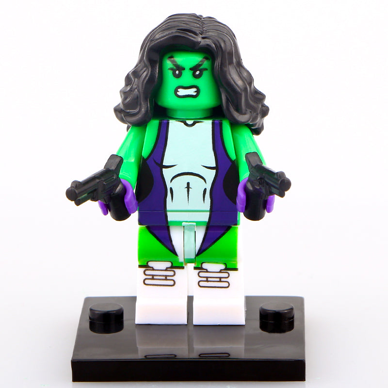 Classic She-Hulk Marvel Superhero Minifigure1