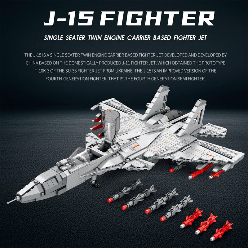 J-15 Flying Shark Fighter Jet Building Set2