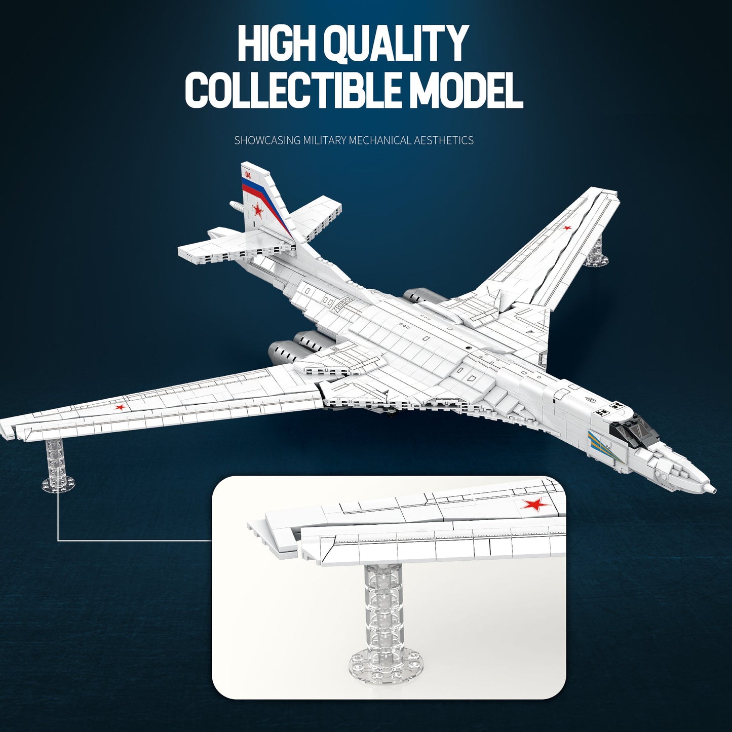 Russian TU-160 Strategic Bomber Aircraft Building Set2