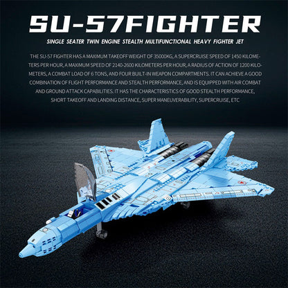 Sukhoi Su-57 Stealth Fighter Jet Building Set5