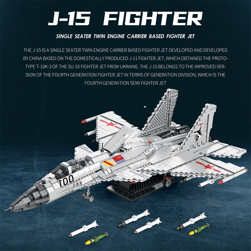 J-15 Flying Shark Max Fighter Jet Building Set2