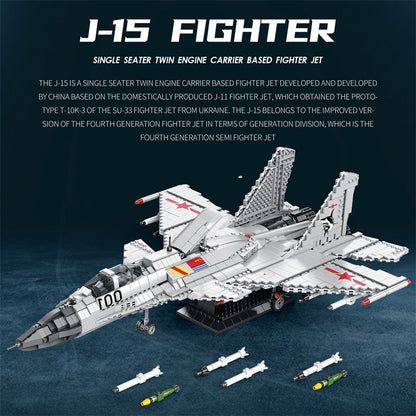 J-15 Flying Shark Max Fighter Jet Building Set2