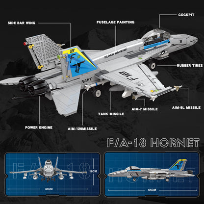 F/A-18 Hornet Supersonic Fighter Jet Building Set2