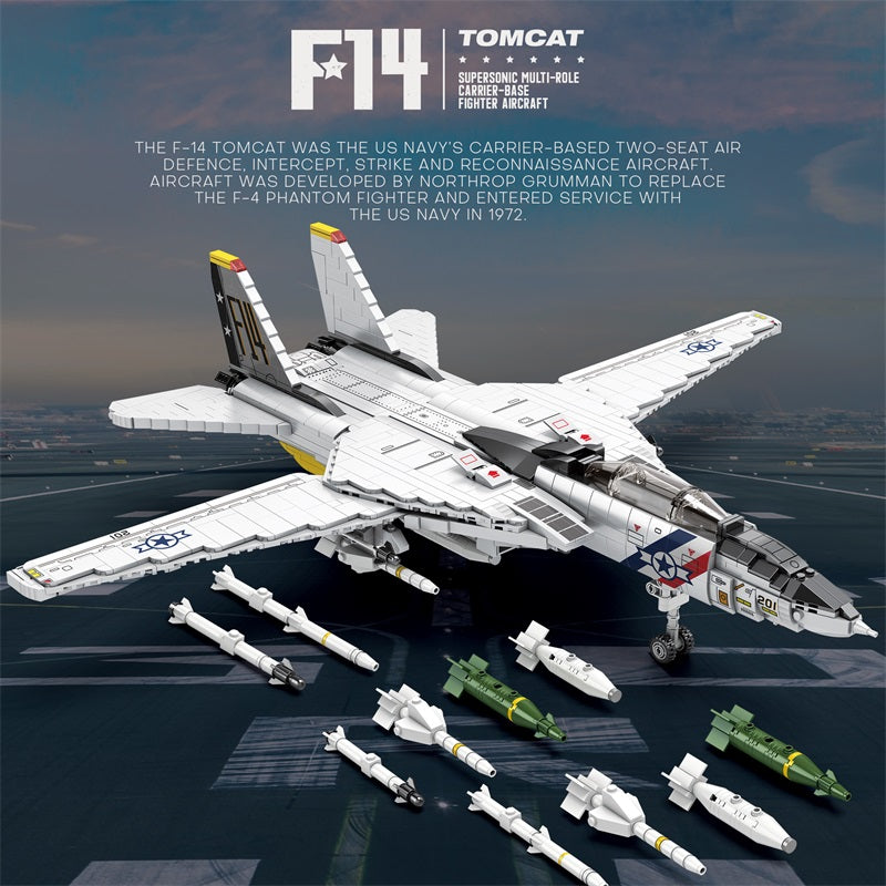 F-14 Tomcat Fighter Jet Building Set2