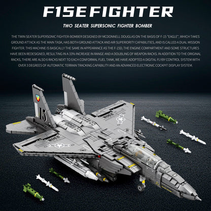 F-15E Strike Eagle Fighter Jet Building Set2