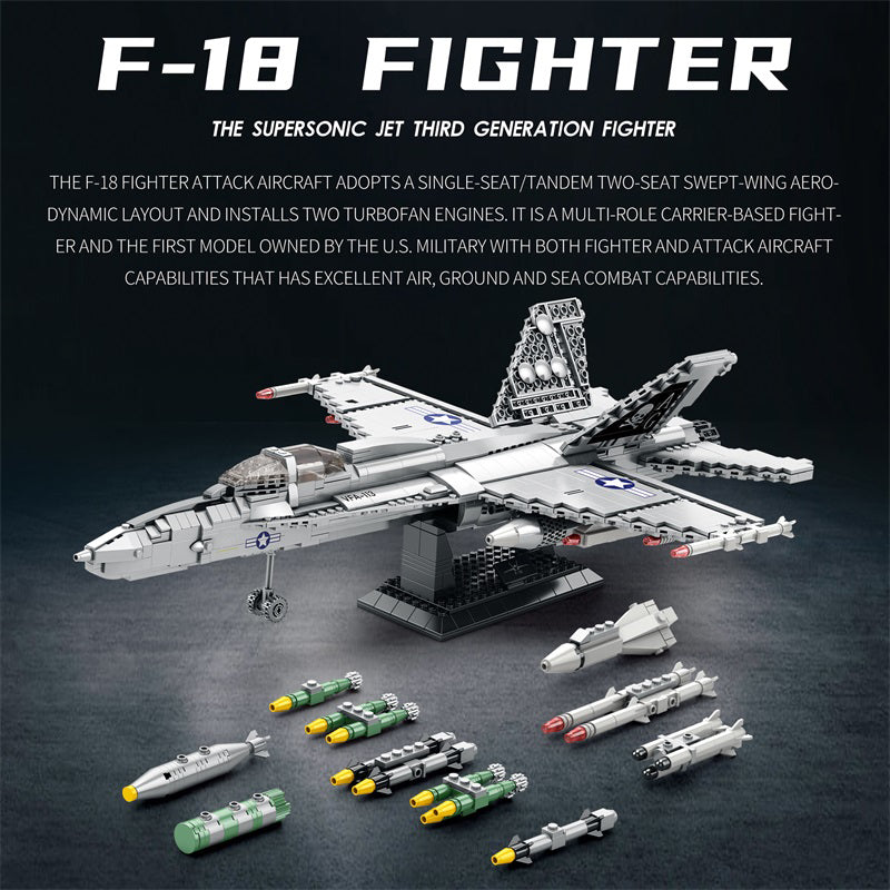 F-18 Hornet Supersonic Fighter Jet Building Set2