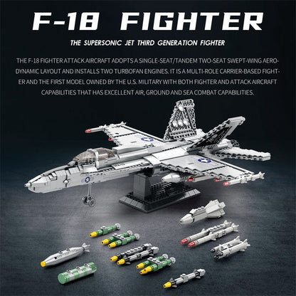 F-18 Hornet Supersonic Fighter Jet Building Set2