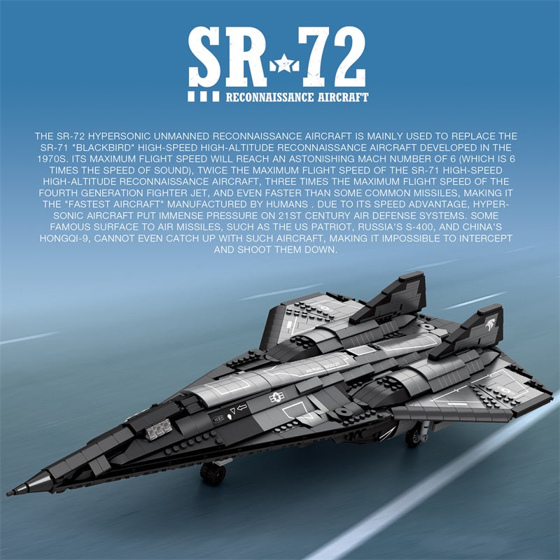 SR-72 Darkstar Reconnaissance Aircraft Building Set2