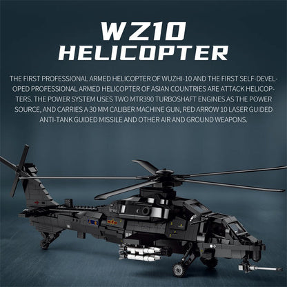 Changhe WZ-10 Attack Helicopter Building Set5