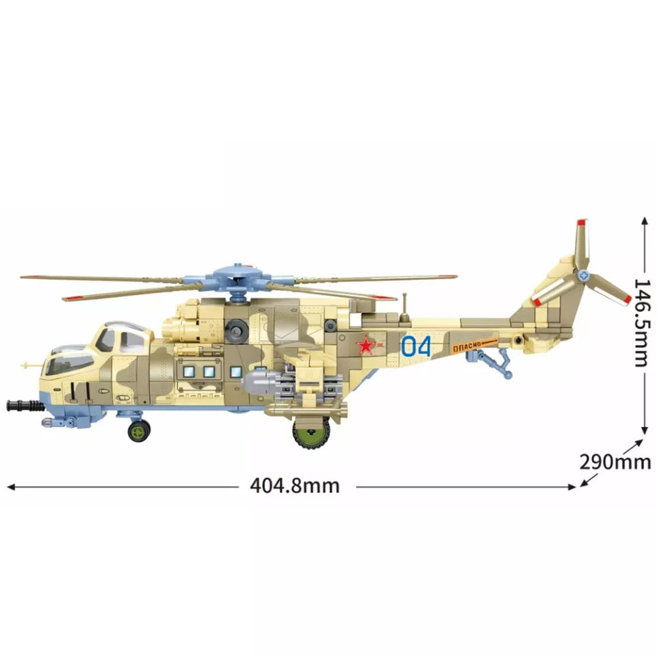 Russian Air Force MI-24 Helicopter Gunship2