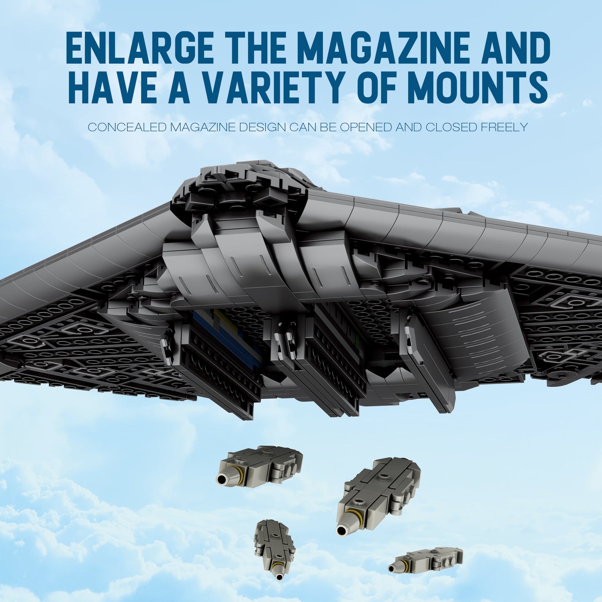 B-2 Spirit Stealth Bomber Aircraft Building Set3