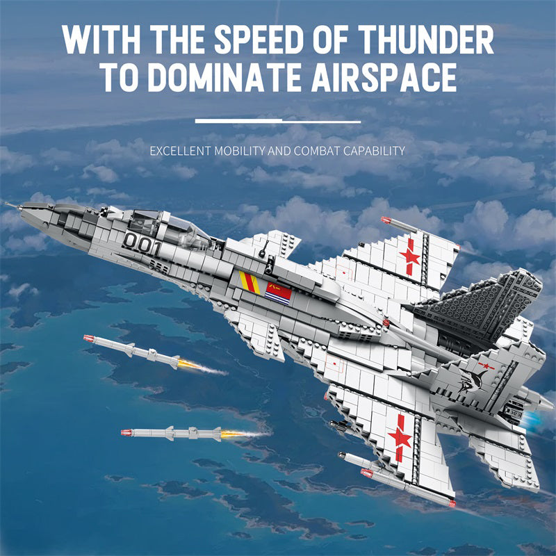 J-15 Flying Shark Max Fighter Jet Building Set3
