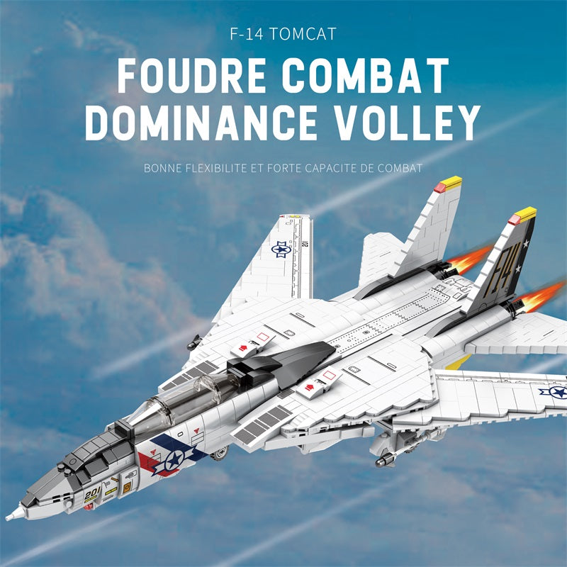F-14 Tomcat Fighter Jet Building Set3