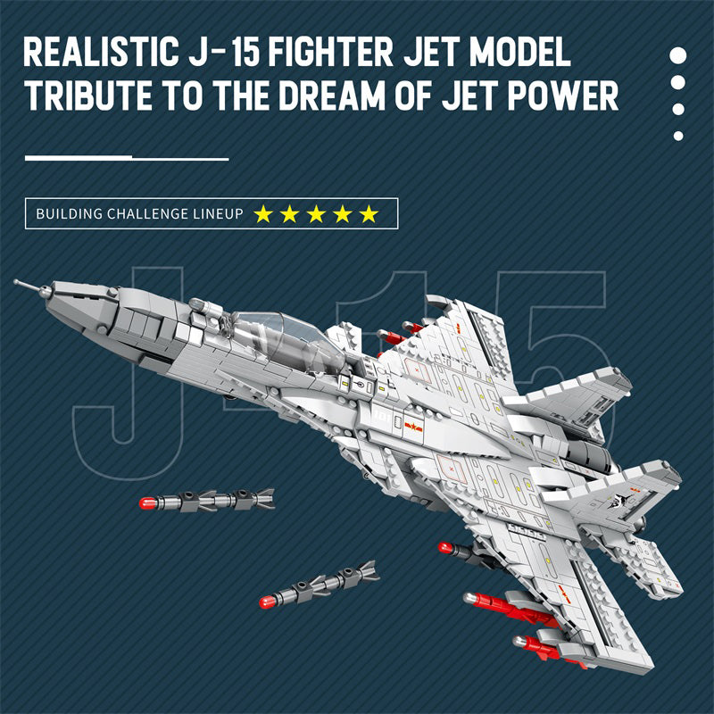 J-15 Flying Shark Fighter Jet Building Set3