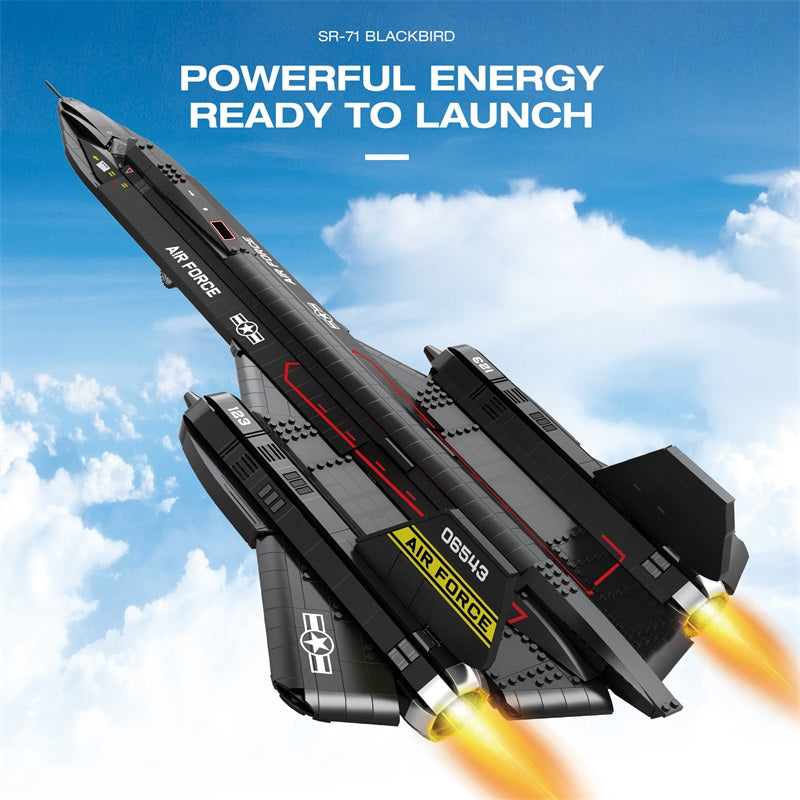 SR-71 Blackbird Reconnaissance Aircraft Building Set3