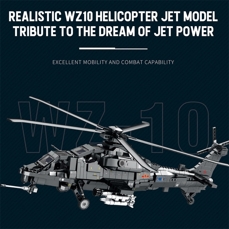 Changhe WZ-10 Attack Helicopter Building Set4