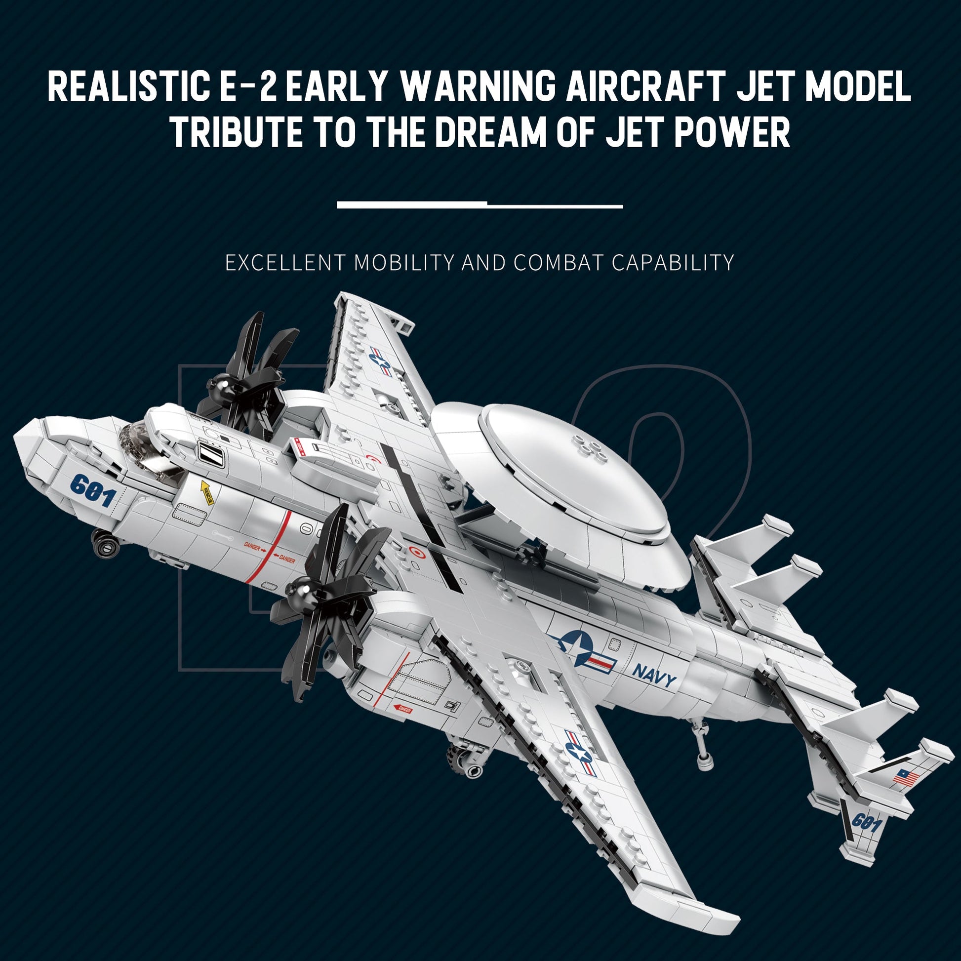 E-2 Hawkeye US Navy Aircraft Building Set3