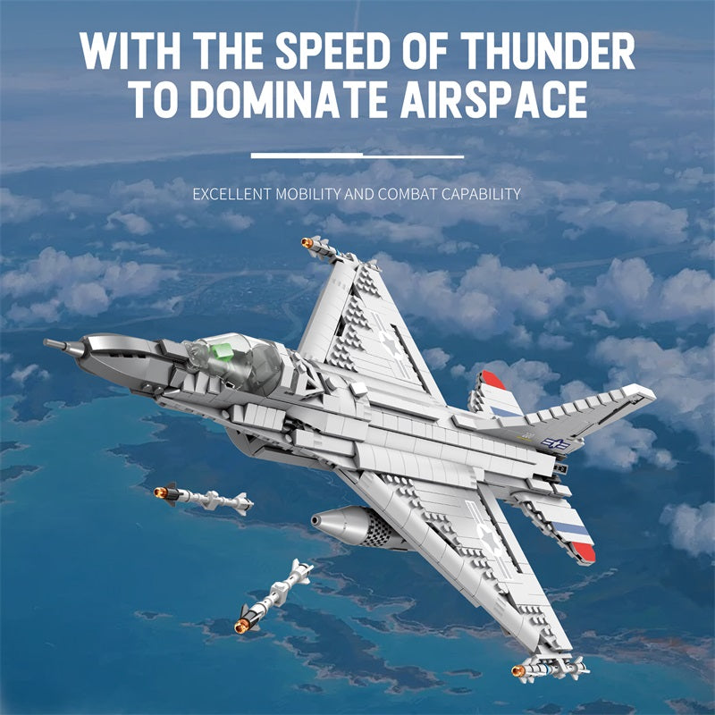 F-16 Fighting Falcon Fighter Jet Building Set3