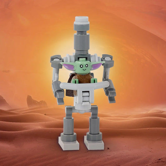 IG-12 Droid with Grogu Custom Star Wars MOC1